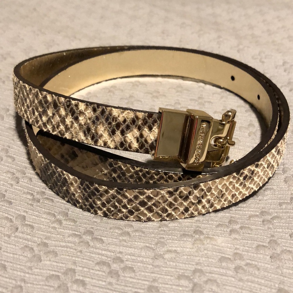 Michael Kors Snakeskin Belt